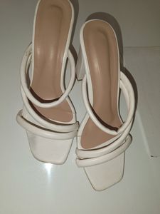 Women White Solid Heels - Heels for Women