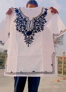 Embroidered White Top