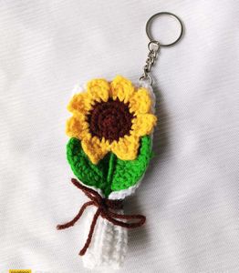 Sunflower Crochet Keychain🌻