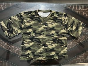 Camouflage Print T-Shirt