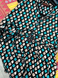 Patterned Mini Dress