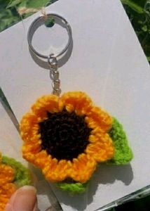 Sunflower Keychain