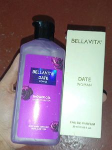 bellavita date shower gel and perfume