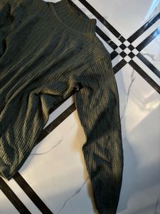 Green Turtleneck Sweater