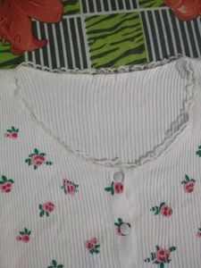 Floral Ribbed Cardigan