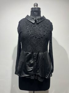 Elegant Black Lace Top
