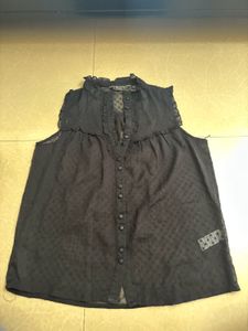Black Sheer Top