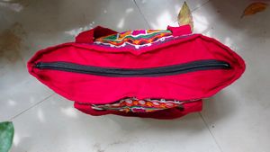 Multi Color Gamthi Work Hand Bag