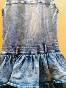 Denim Ruffle Dress