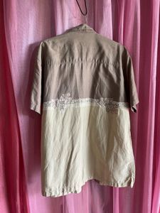 Vintage Patterned Camp Shirt