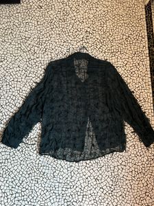 Zara 3D Sheer Shirt