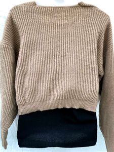 Crisscross Knit Sweater