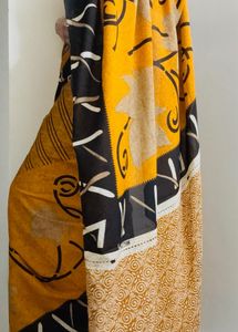 Vintage Inspired Yellow Saree