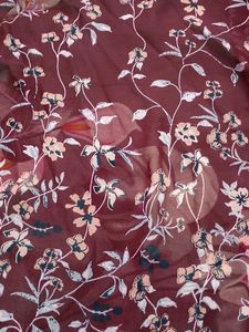 Floral Maroon Shrug
