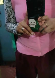 Baby Pink Sleeveless Hoodie