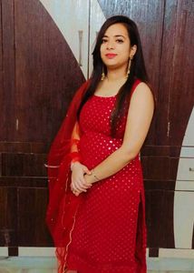 Women Red Designer Suit