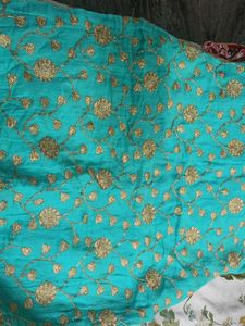 Elegant Blue &amp; Gold Kurta