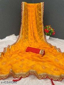 Chhath Special New Bandhani Saree