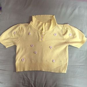 Yellow Floral Top