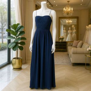 Elegant Navy Blue Maxi Dress