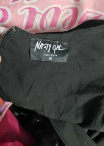 Elegant Black Velvet Mini Dress