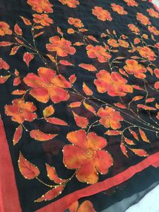 Floral Print Saree