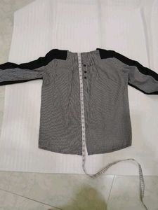 Chic Black &amp; Patterned Top