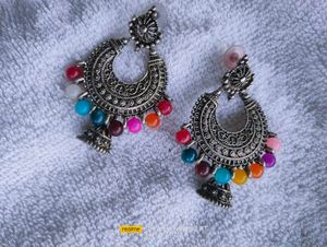 Peacock Jhumka Earrings