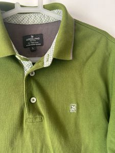 Olive Green Polo Shirt size L stretchable to XL