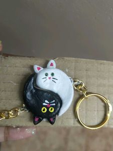 🖤Yin Yang Kittens🤍Keychain Set