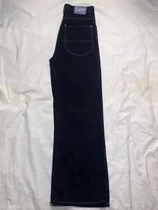 Lee x H&amp;M, Dark Wash Wide Leg Jeans-Contrast Stitc