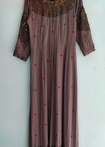 New Wedding Anarkali Dress Stone Work