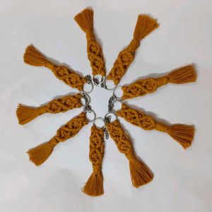 Handmade Macrame Keychain Tassels