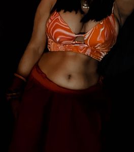 Swirl Print Halter Top