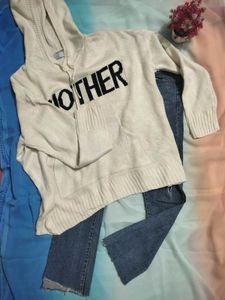 White Comfortable Sweater For Winter