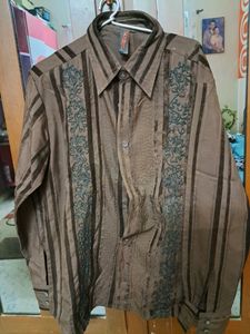 Brown  Party Shirt