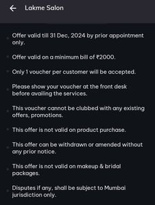 Lakme Salon ₹500 Discount Code(On Min ₹2000 Bill)