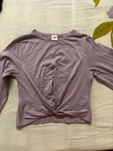 Cropped Lavender Top