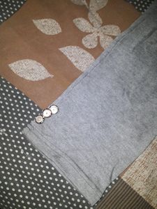Grey Winter Trousers With Pocket &amp; Buttons