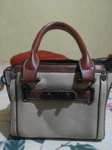 Tan & Brown Satchel