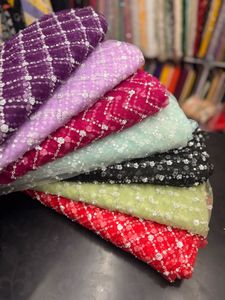 beads & cutdana work Net Fabric