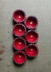 Handmade Diwali Diya Set