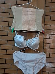 Like New Corset Bra N Panty  Combo