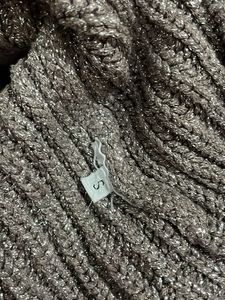 Guess glitter Grey Knit Cropped Sweater