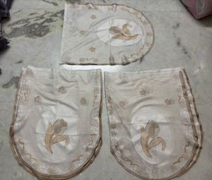 Embroidered Floral Sofa Armrest Cover