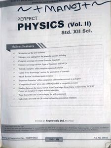 12th Std Physics Digest New Part tn 2024 HSC Board