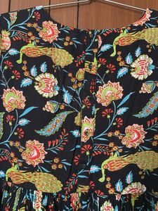 Sangria Floral Print Peplum Top