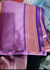 Elegant silk Purple Saree