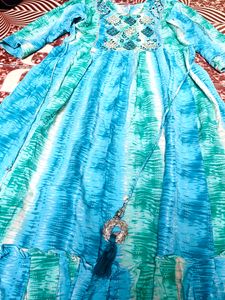Anarkali Kurti With Free Matching Scrunchy