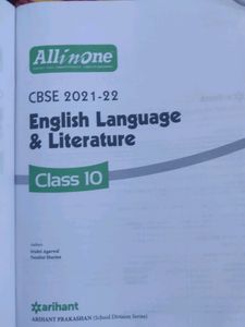Arihant Class 10th English